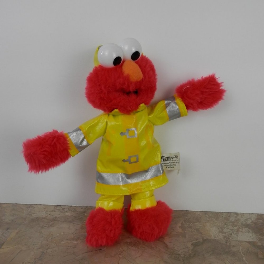 Elmo Fireman 10" Plush